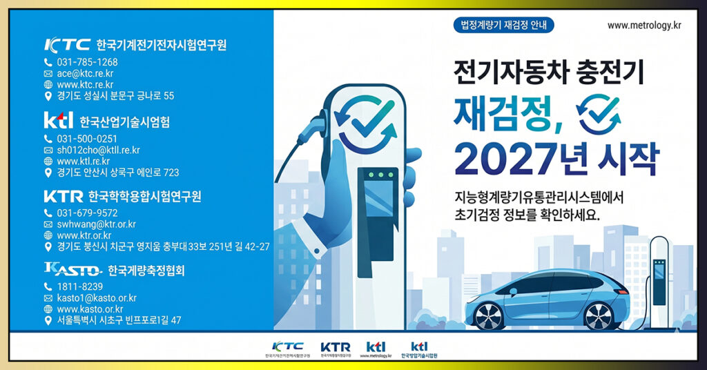 전기차 충전기 재검정 2027 안내 이미지
