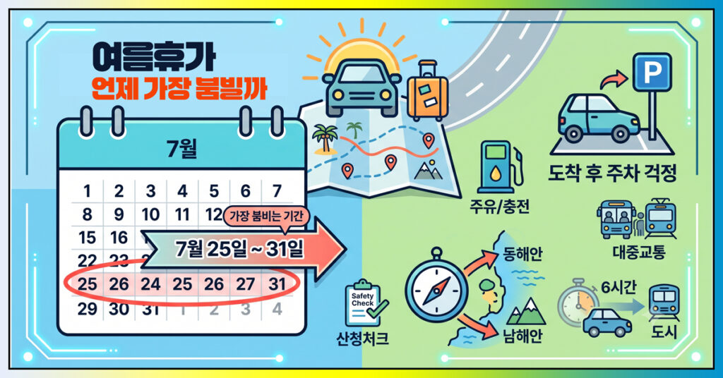 여름휴가 특별교통대책 안내