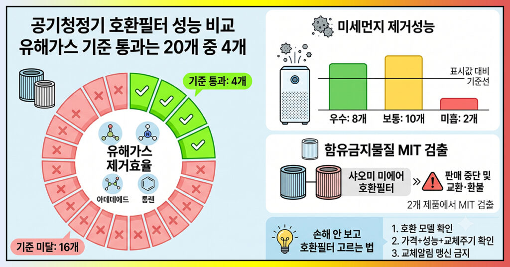 공기청정기 호환필터 종류 비교